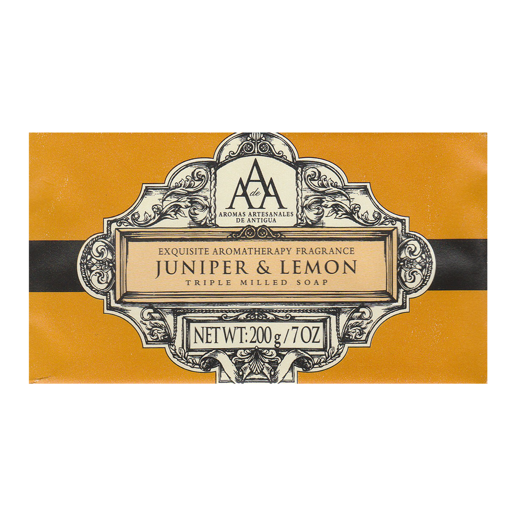 Aromas Artisanales De Antigua AAA Aromatherapy Juniper & Lemon Soap Bar 200g (7.05oz)