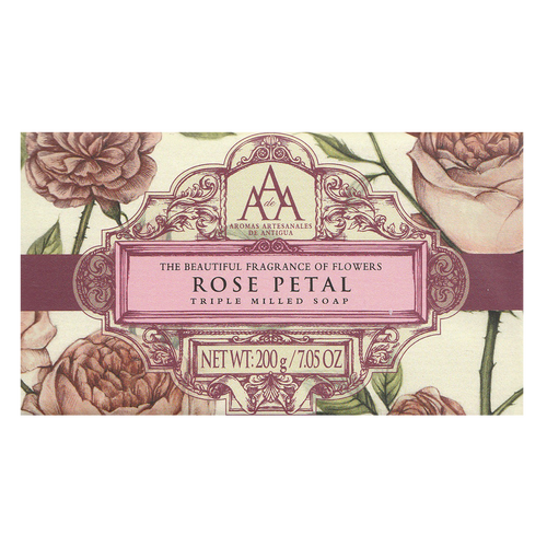 Aromas Artisanales De Antigua AAA Floral Rose Petal Soap Bar 200g (7.05oz)