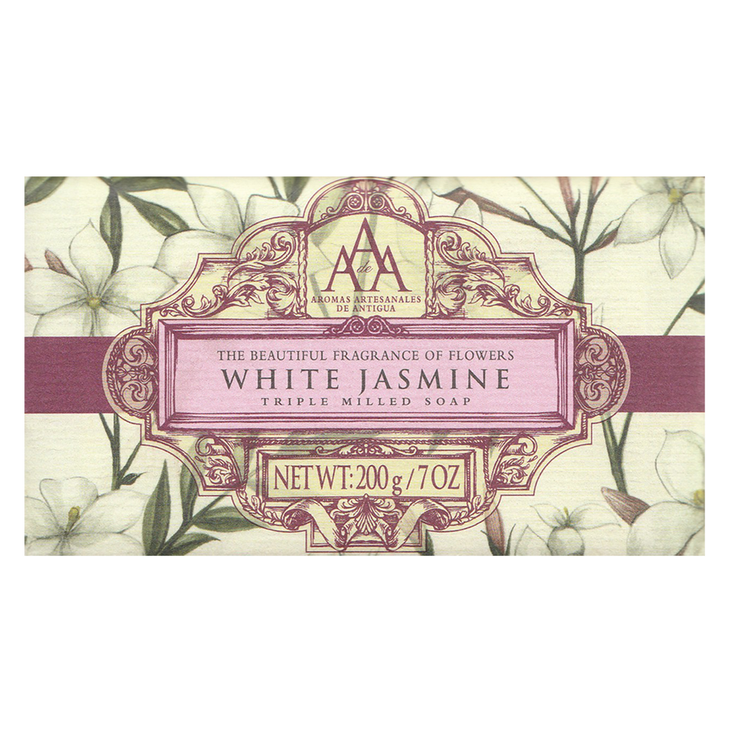 Aromas Artisanales De Antigua AAA Floral White Jasmine Soap Bar 200g (7.05oz)