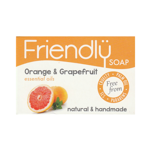 Friendly Soap Orange & Grapefruit Soap Bar 95g (3.35oz)