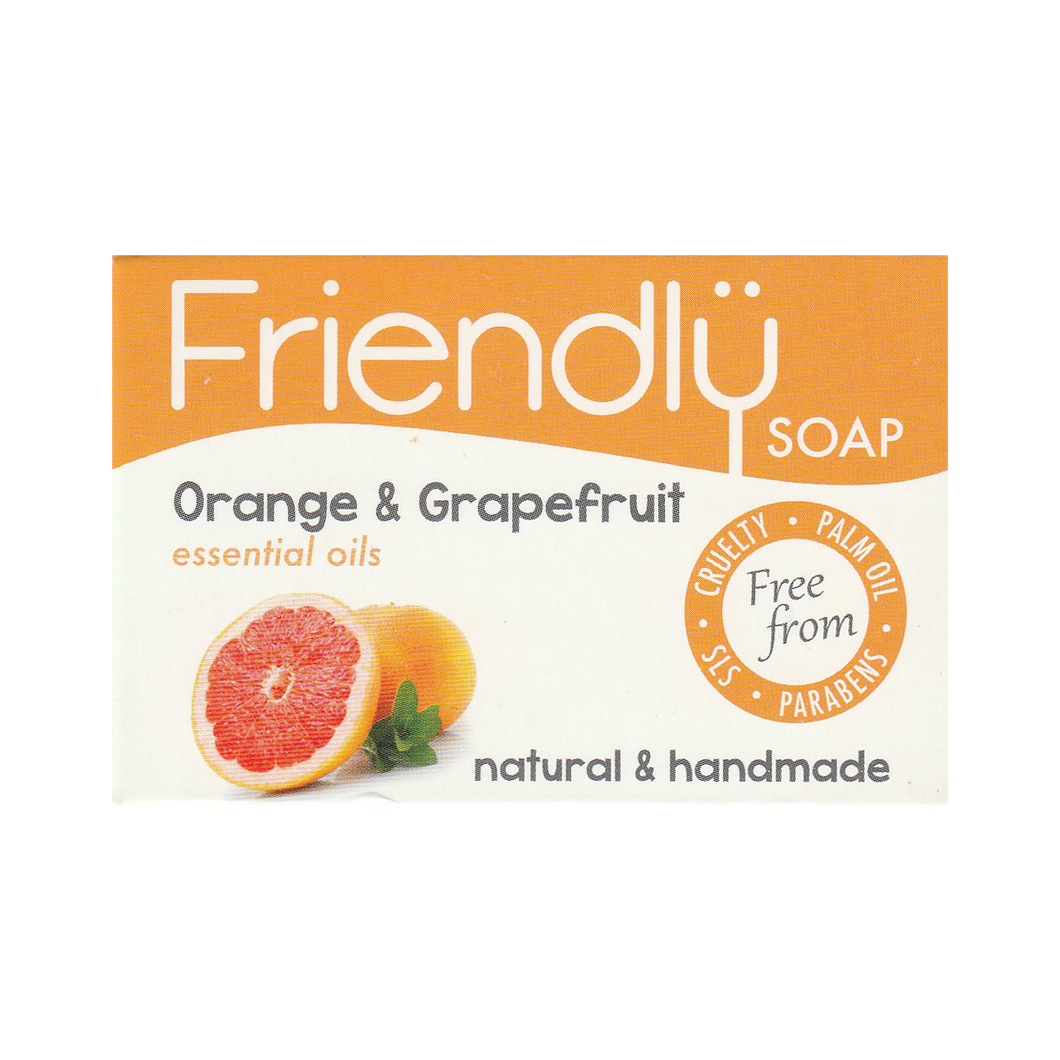 Friendly Soap Orange & Grapefruit Soap Bar 95g (3.35oz)