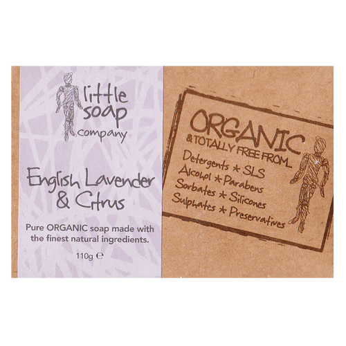 Little Soap Company English Lavender & Citrus Soap Bar 110g