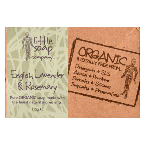 Little Soap Company English Lavender & Rosemary Soap Bar 110g