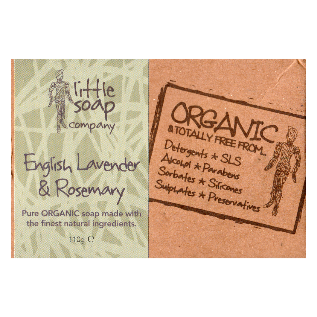 Little Soap Company English Lavender & Rosemary Soap Bar 110g