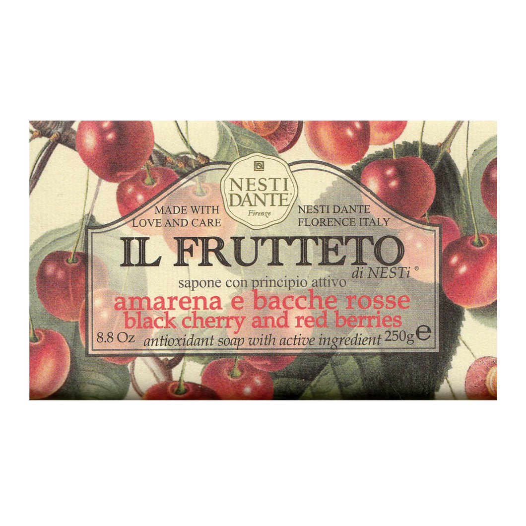 Nesti Dante Il Frutteto Black Cherry and Red Berries Soap Bar 250g (8.8oz)