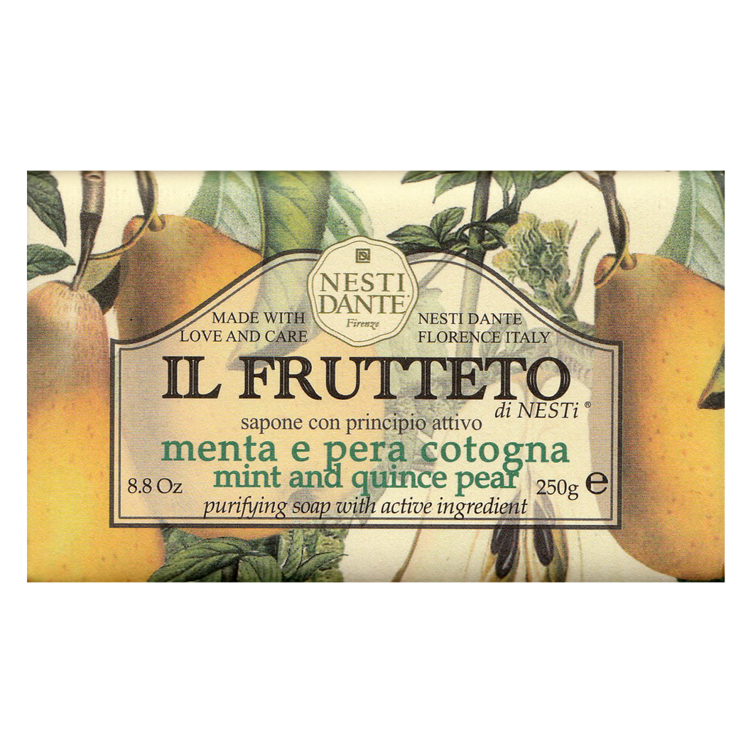 Nesti Dante Il Frutteto Mint and Quince Pear Soap Bar 250g (8.8oz)