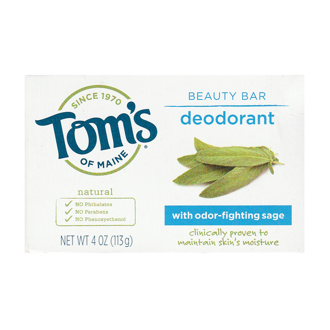 Tom's of Maine Natural Deodorant Beauty Soap Bar 113g (4oz)