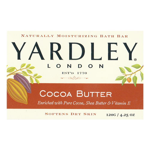 Yardley Cocoa Butter Soap Bar 120g (4.25oz)